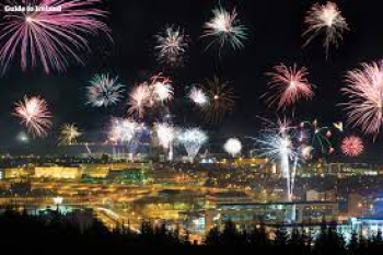 Iceland Fireworks Display 